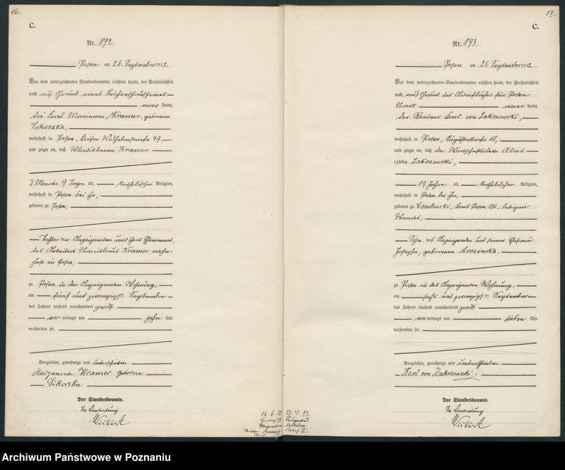 Obraz 11 z jednostki "Księga miejscowa zgonów tom III [Rejestr główny zgonów]"