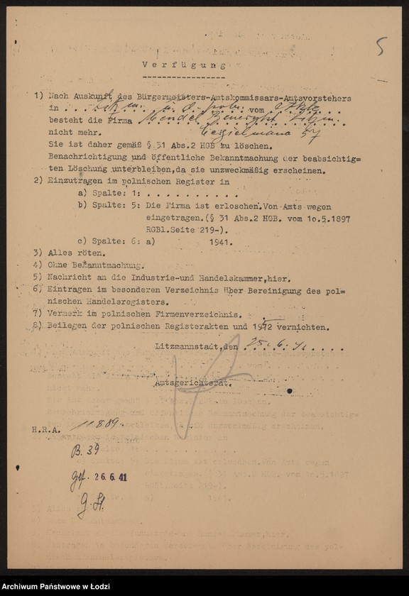 Obraz 7 z jednostki "Mendel Benedykt- mechaniczna tkalnia wyrobów włókienniczych"