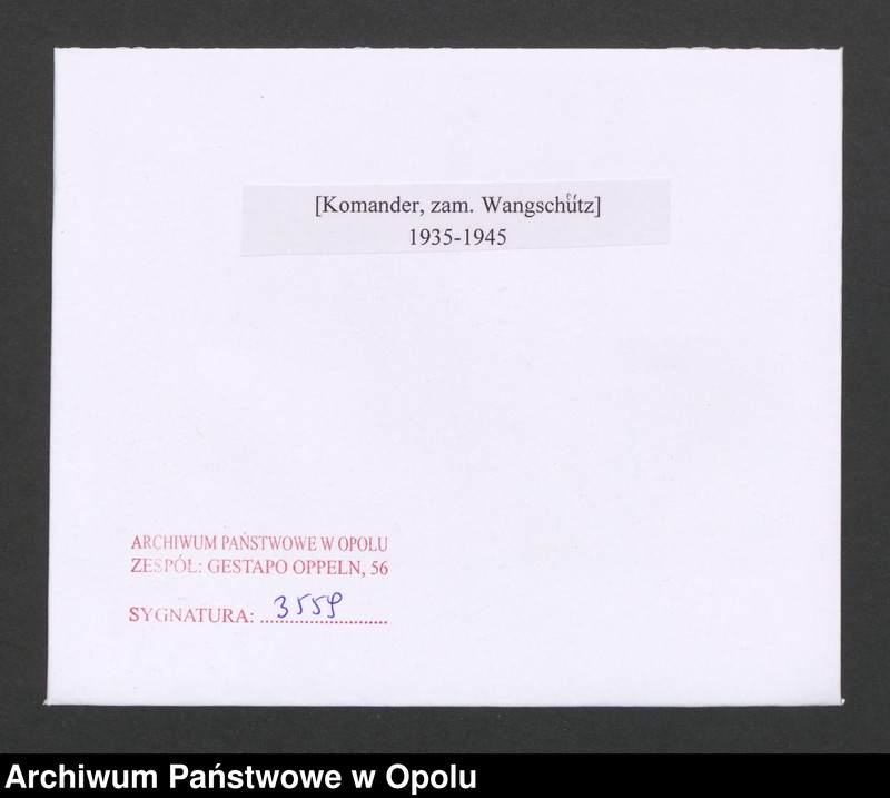 Obraz 2 z jednostki "[Komander, zam. Wangschütz]"