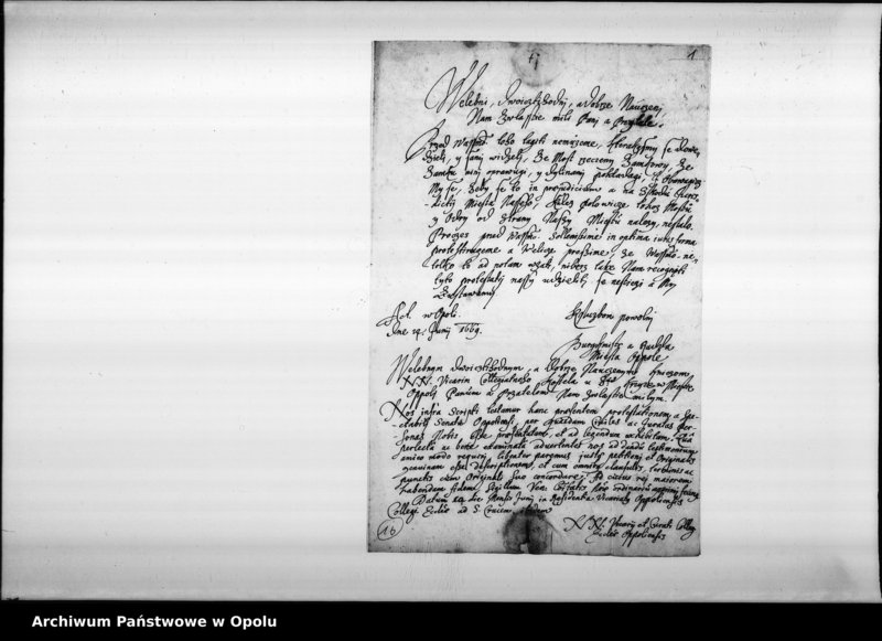 Obraz 5 z jednostki "Protest rady Miejskiej Opola przeciwko naprawie całego mostu przez administrację zamku, ponieważ połowa mostu należy do miasta."