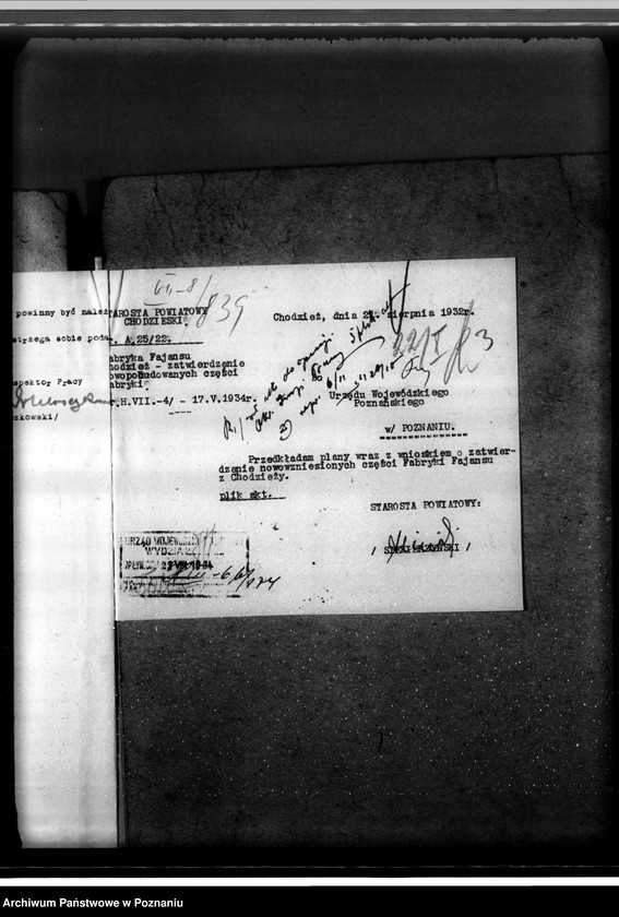 Obraz 7 z jednostki "Zatwierdzenie Zakładu Przemysłowego Fabryki Fajansów formy St. Mańczak w Chodzieży"