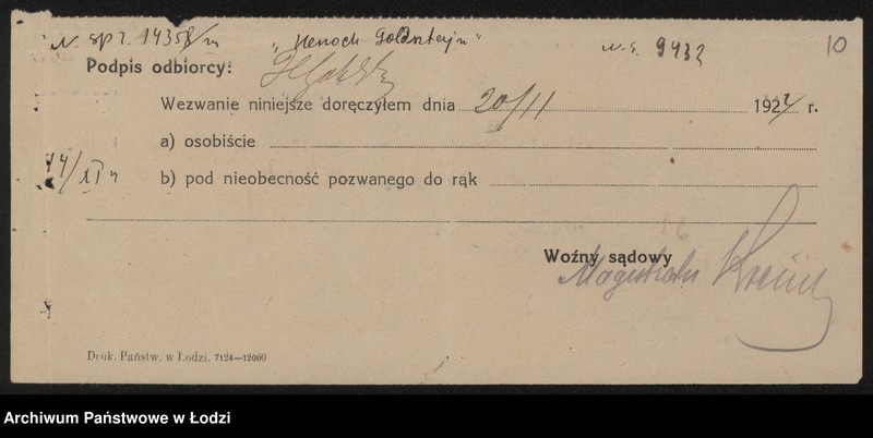 Obraz 12 z jednostki "Henoch Goldstein – sprzedaż drzewa. Zgierz"