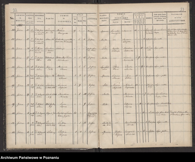 Obraz 14 z jednostki "Księga zgonów"