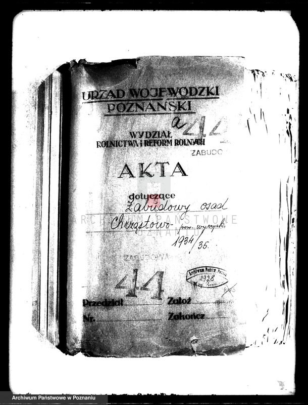 Obraz 4 z jednostki "Zabudowania osad Chrząstowo powiat wyrzyski /rozliczenie finansowe/"