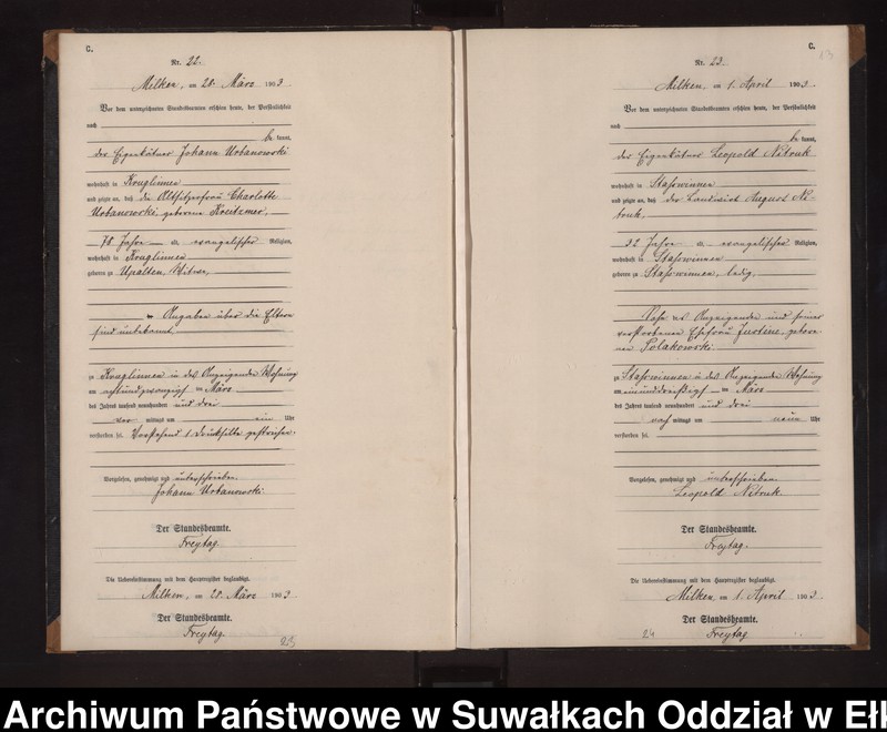 image.from.unit.number "Sterbe-Neben-Register des Preussischen Standes-Amtes Stasswinnen Kreis Lötzen"