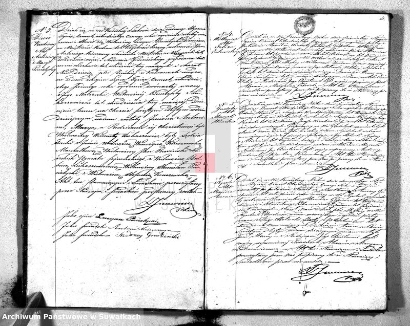 Obraz 4 z jednostki "Księga Duplikat Urodzonych, Zmarłych i Zaślubionych Parafii Liszkowskiej w Powiecie Seyneńskim Gubernii Augustowskiey Rok 1848"