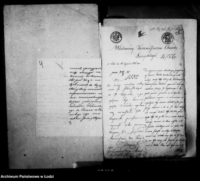 Obraz 8 z jednostki "Akta ławnika czynnego osady fabrycznej Łódka tyczące się sekwestracji majątku ruchomego Tytusa Kopischa"