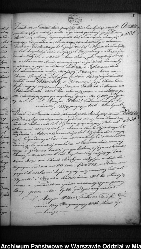 image.from.unit.number "Akta urodzeń, małżeństw, zgonów"