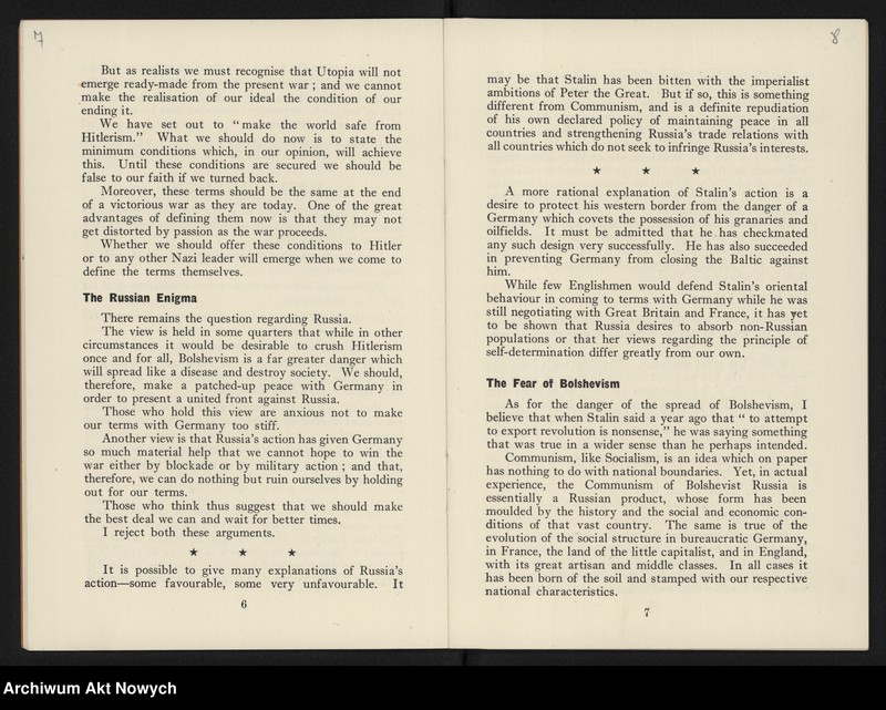 Obraz 7 z jednostki ""Allied War Aias" by Sir Walter Layton (Broszura wydana przez "News Chronicle Publication")"