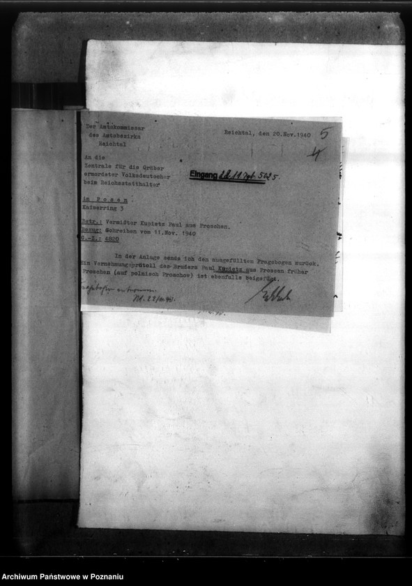 Obraz 9 z jednostki "Georg Kupietz aus Prossen, Kreis Kempen (Kępno)"