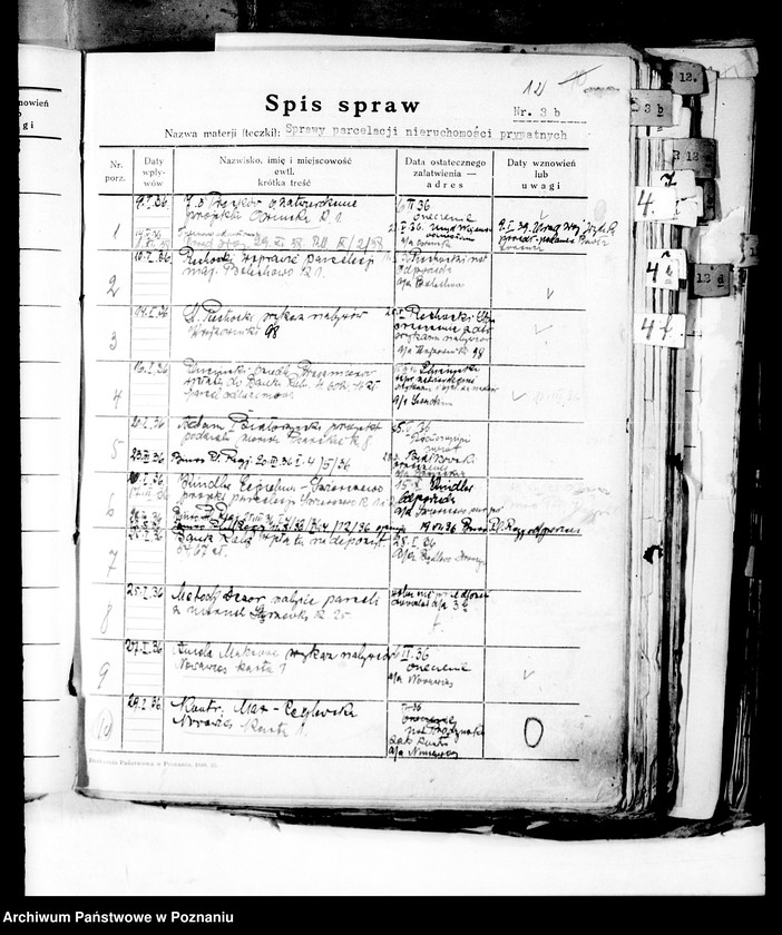 Obraz 17 z jednostki "Spisy spraw /Wydziału Rolnictwa i Reform Rolnych/"