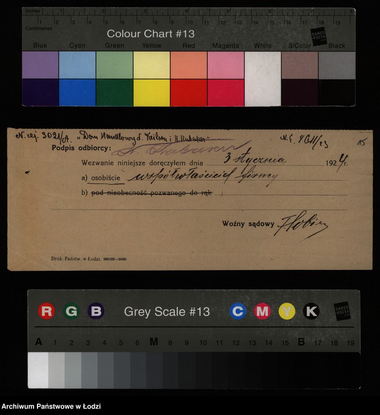 Obraz 17 z jednostki "„Dom Handlowy Leonard Keilson i Kalman Kabaker” – import i handel przędzą, towarami manufakturowymi i artykułami technicznymi"