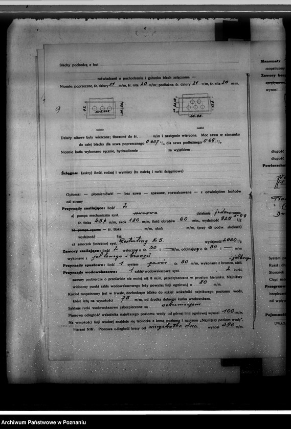 Obraz 13 z jednostki "Gorzelnia rolnicza w Buczu - hr. A. Szołdrskiej, pow. kościański nr woj. kotła 6609"