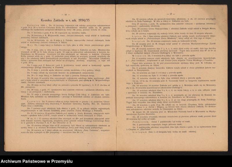 image.from.unit.number "Sprawozdanie Dyrektora Gimnazjum Macierzy Polskiej w Gdańsku za rok szkolny 1934/35"