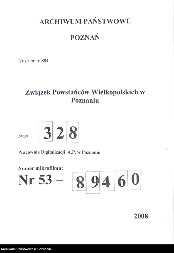 Obraz 1 z jednostki "Słupia Kapitulna, powiat Rawicz - indywidualne zaświadczenia o uczestnictwie w powstaniu."