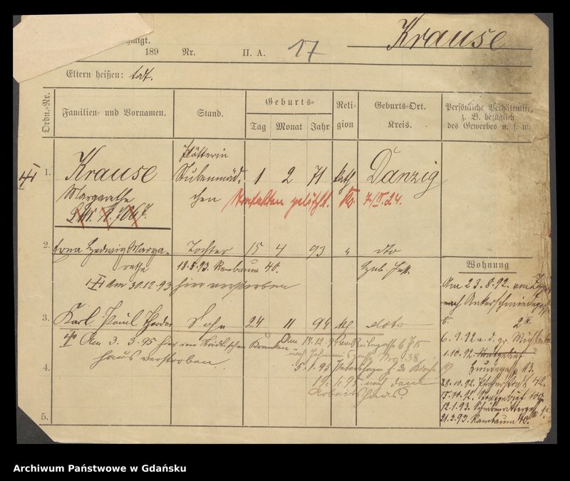 image.from.unit.number "Karty meldunkowe: Krause Magdalena - Krause Minna"