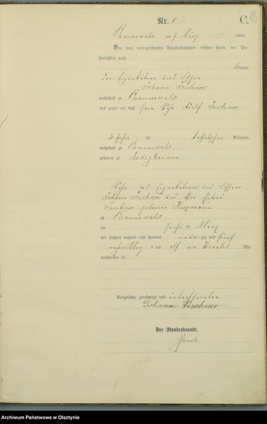 image.from.unit.number "Sterbe-Haupt-Register Nr 1 - 51"