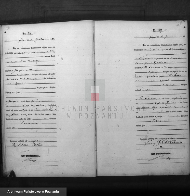 Obraz 15 z jednostki "Księga urodzeń t. I"