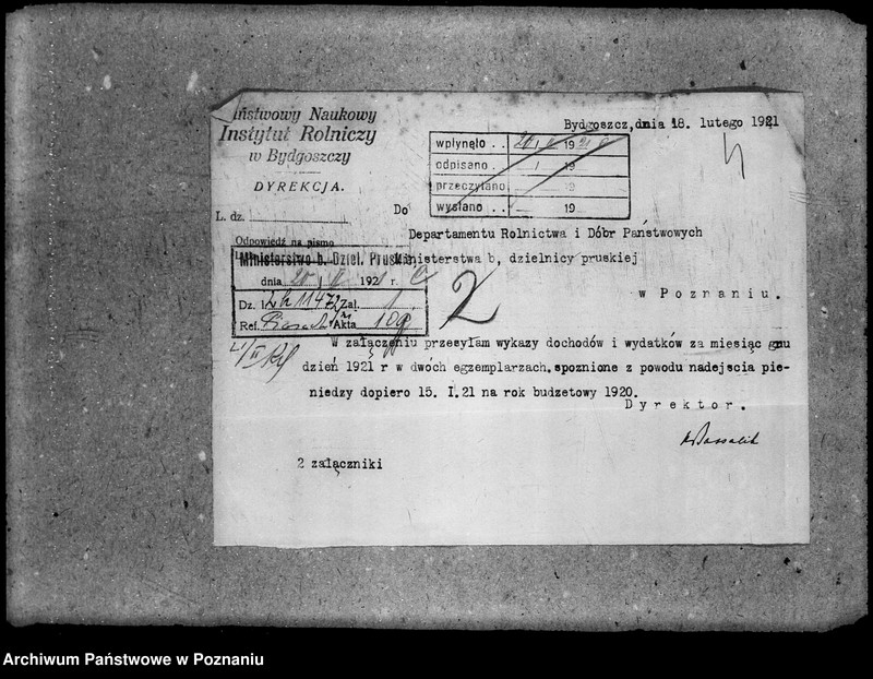 Obraz 10 z jednostki "Sprawozdania rachunkowe; rok 1920/21"