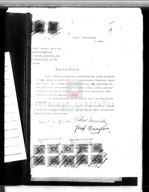 Obraz 5 z jednostki "Zatwierdzenie projektu planu gospodarstwa leśnego dla lasów majątku Lipiny powiatu kolskiego"