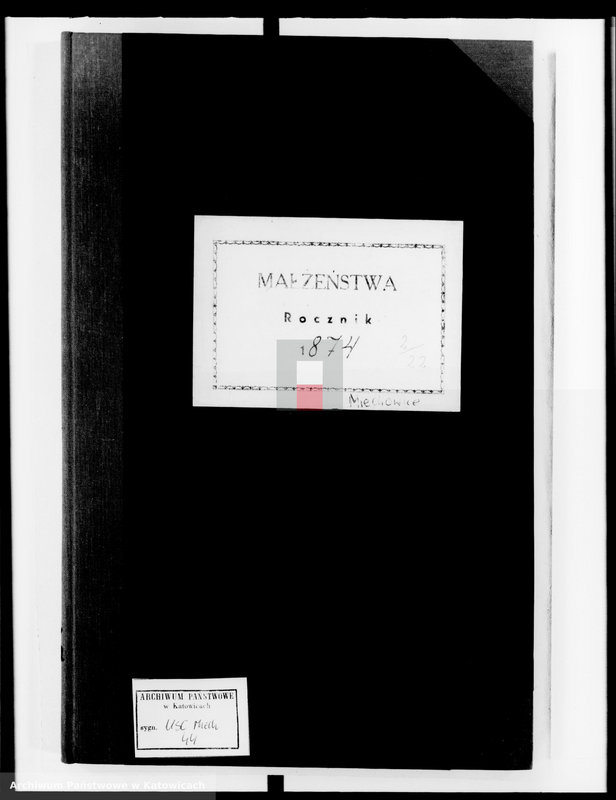 image.from.unit.number "Księga małżeństw za rok 1874 [nr 1 - 13]"