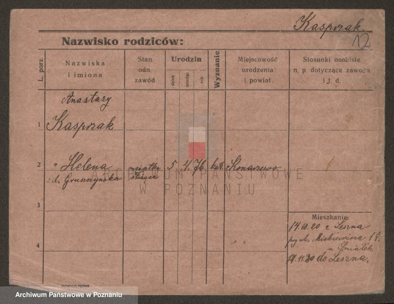 Obraz 12 z jednostki "Kasprzak - Kastenmüller"