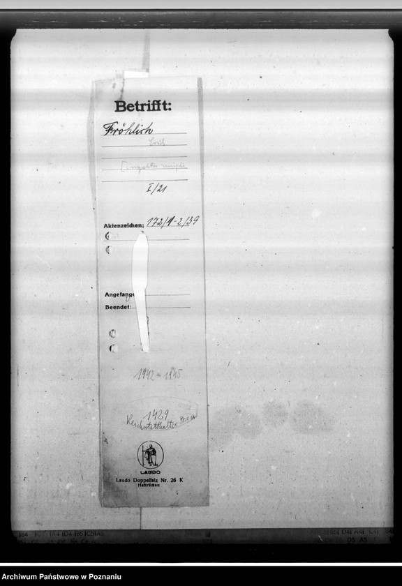 Obraz 4 z jednostki "Fröhlich, Erich - inspektor miejski"