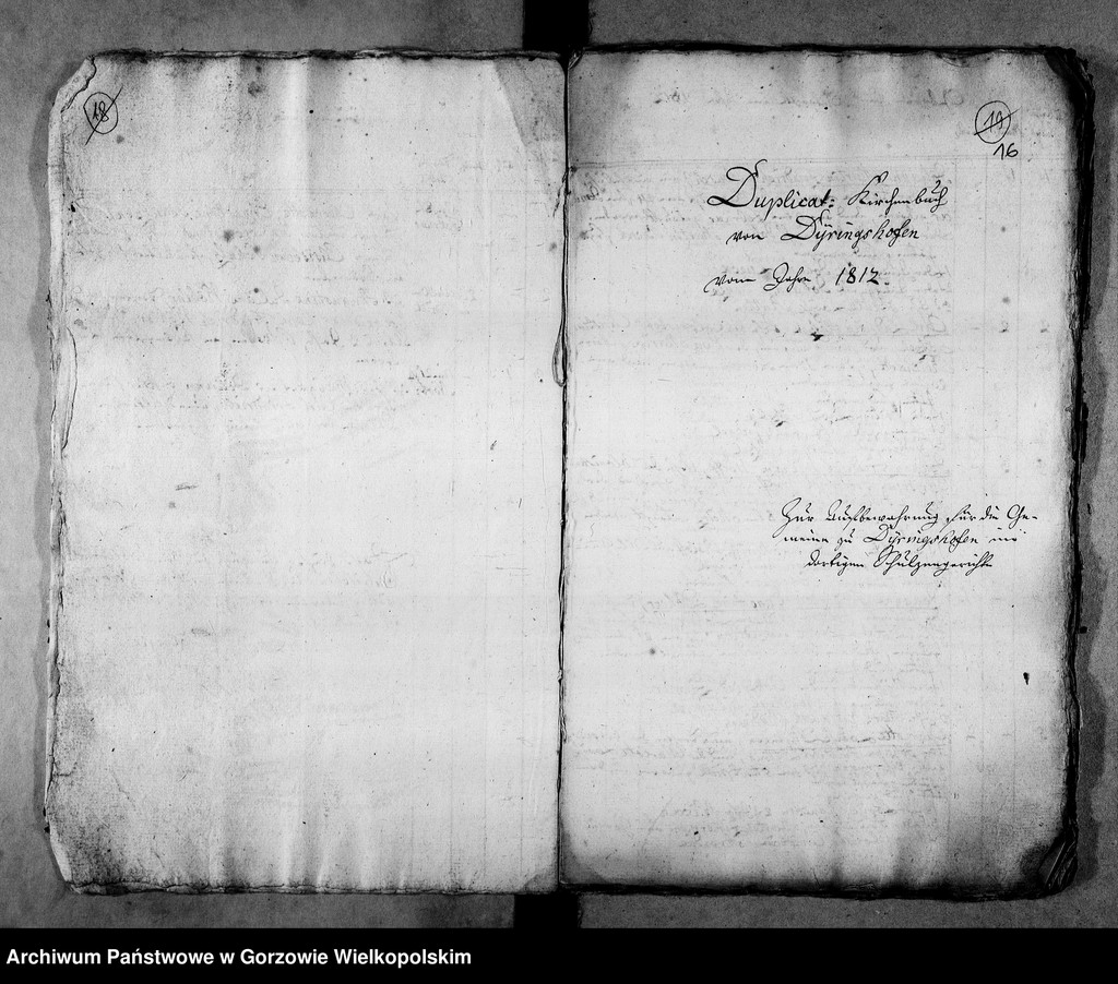 image.from.unit.number "Duplikate der Kirchenbücher von der Parochie Stennewitz: Dühringshof (Bogdaniec), Friedrichsberg (Motylewo), Gennin (Jenin)"