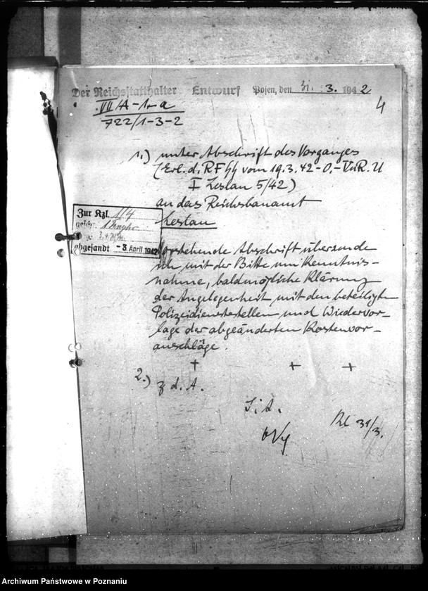 Obraz 8 z jednostki "Dienststellen der Polizei, Waffenmeisterei in Leslau"