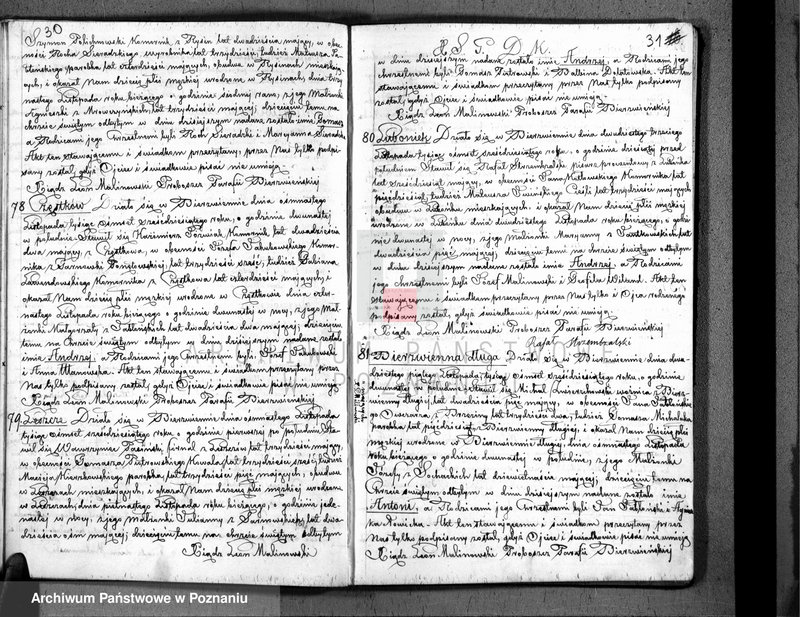 Obraz 17 z jednostki "Akta urodzonych, zaślubionych i zmarłych"