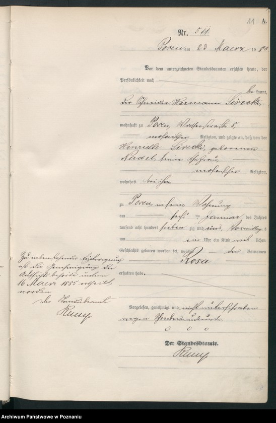 Obraz 14 z jednostki "Księga urodzeń t. II"