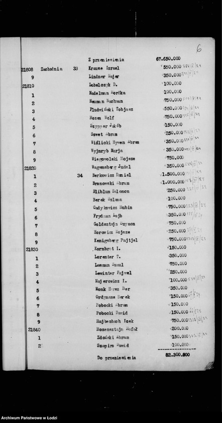 Obraz 9 z jednostki "Rejestr poborczy"