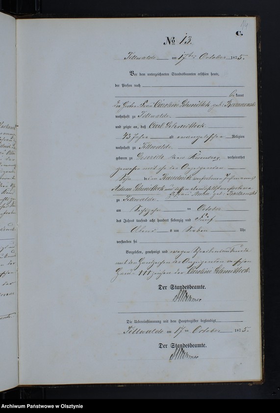 image.from.unit.number "Sterbe-Neben-Register Nr 1 - 19"