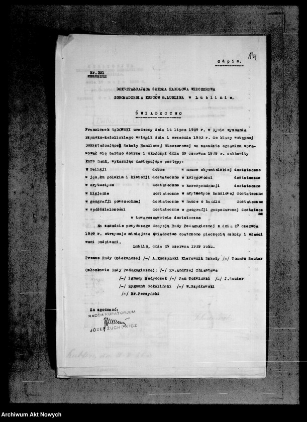 image.from.unit.number "Akta osobowe - Sadowski Franciszek."