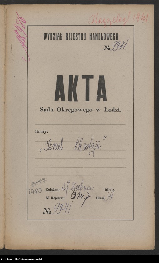 Obraz 2 z jednostki "Izrael Eksztajn – wyrób swetrów"