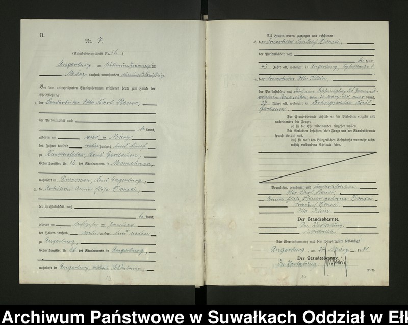 image.from.unit.number "[Heirats - Register (Neben - Register) Standesamt Angerburg einschl. der Bezirke, Gr. Strengeln, Prinowen und Kehlen Kreis Angerburg]"