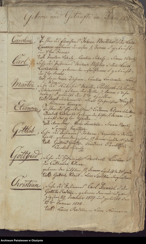 image.from.unit.number "Tauf-, Getraute- und Sterberegister"