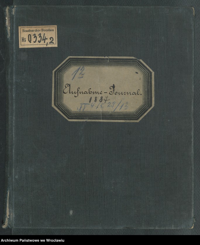 image.from.unit.number "Aufnahmebücher des früh. Kiserl. Kinderheims in Gräbschen"