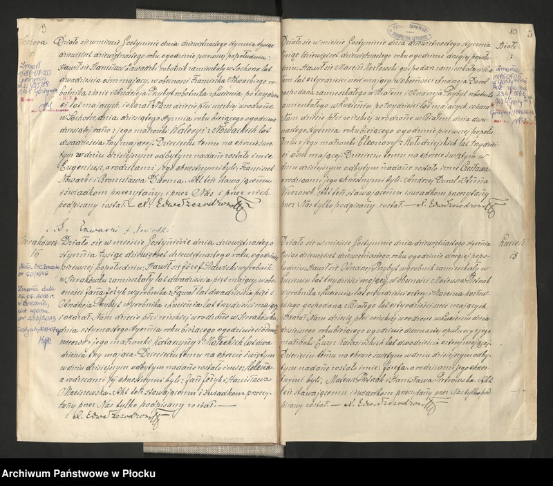 Obraz 8 z jednostki "Akta urodzeń, małżeństw i zgonów"