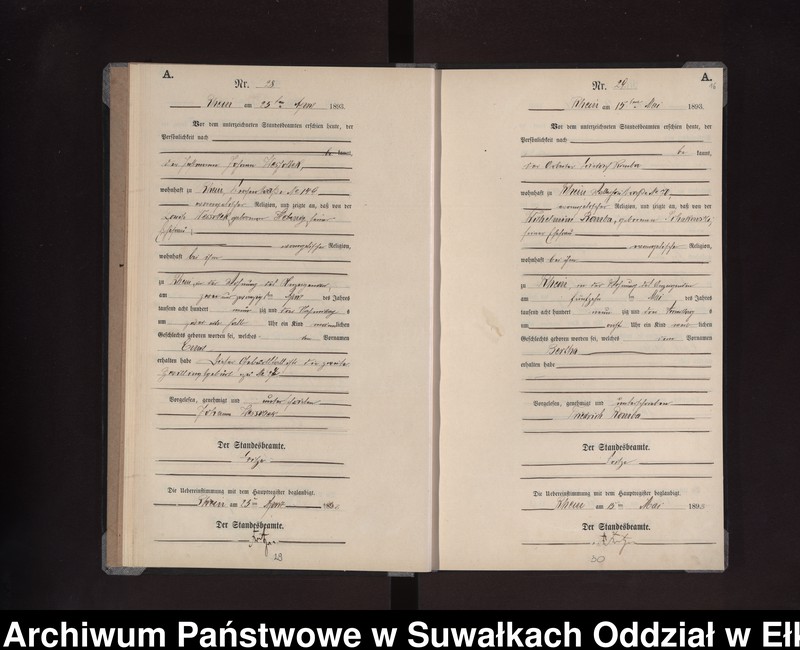 image.from.unit.number "Geburts-Neben-Register des Preussischen Standes-Amtes Rhein Kreis Loetzen"