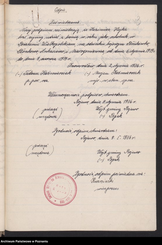 Obraz 6 z jednostki "Rojewo, powiat Inowrocław - akta koła."