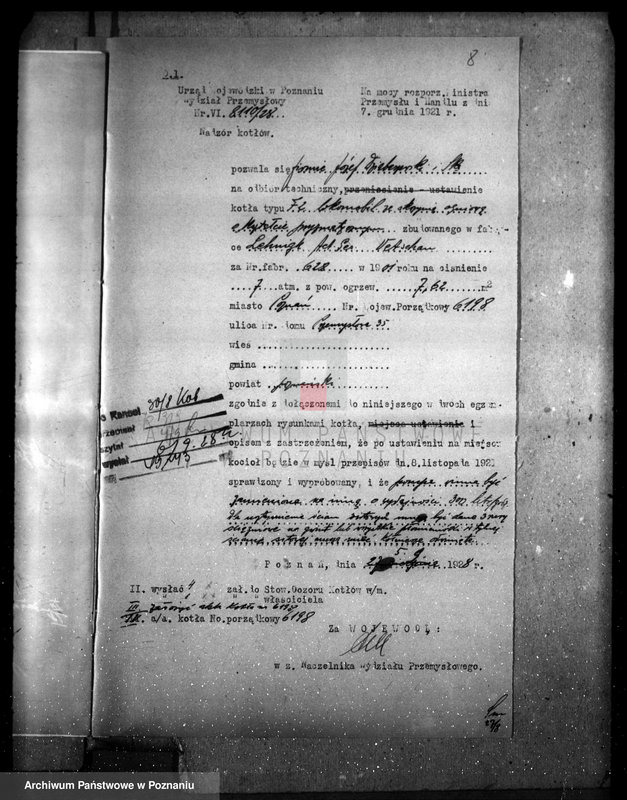 Obraz 12 z jednostki "Fabryka maszyn i urządzeń gorzelniczych itd. J. Działaszewski nr 6198"