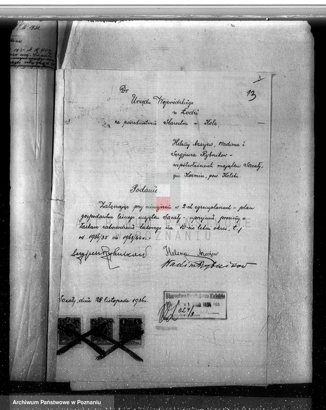 Obraz 17 z jednostki "Sprawa lasów majątku Sacały powiat kolski gmina Koźmin"