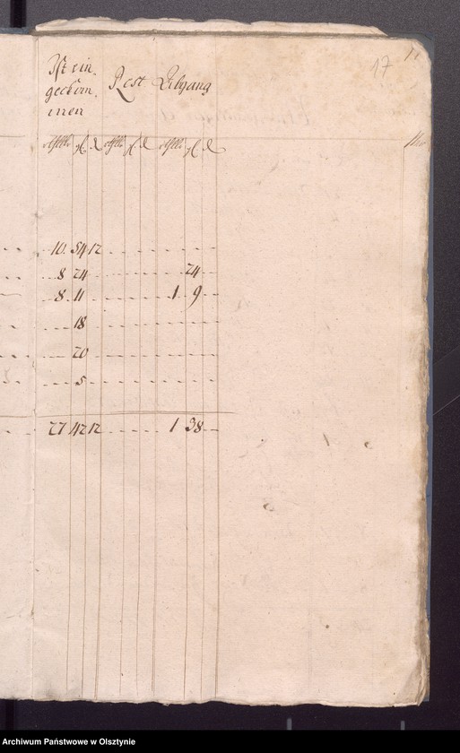 image.from.unit.number "Kobultische Kirche-aller Einnahme und Ausgabe-wie auch Bau-Rechning"