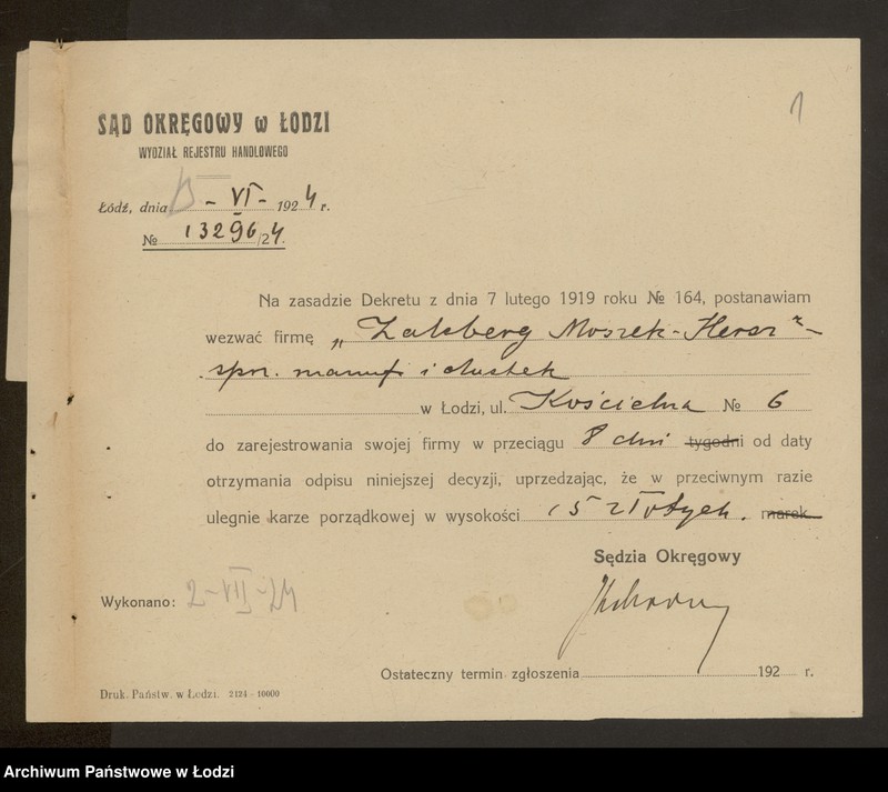 Obraz 3 z jednostki "Moszek Hersz Zaleberg- sprzedaż manufaktury i chustek"