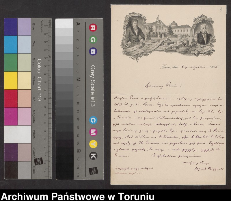 image.from.unit.number "[Michał Leon Sczaniecki i Bogusława z Kruszyńskich - korespondencja II. Korespondencja dot. dziejów rodu Łosiów w Prusach, spadków po J. Jeżewskim, A. Kalksteinie, B. Klepaczewskim, E. Wilkxyckiej]"