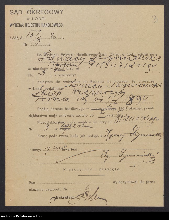 Obraz 5 z jednostki "Ignacy Szymański – sklep rzeźniczy. Zgierz"