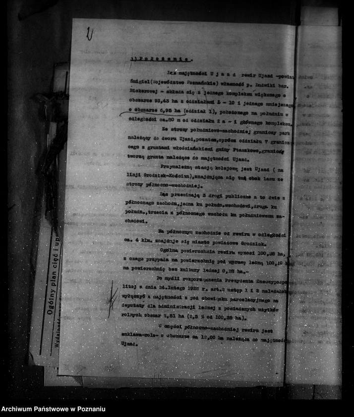 Obraz 6 z jednostki "Majętność Ujazd Rewir Ujazd powiat kościański /Plan urządzania gospodarstwa leśnego/"