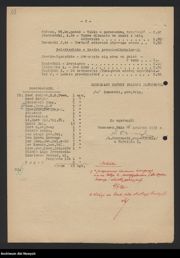 Obraz 13 z jednostki "Szkolenie i wyróżnienia funkcjonariuszy Policji Państwowej. Instrukcje, okólniki."