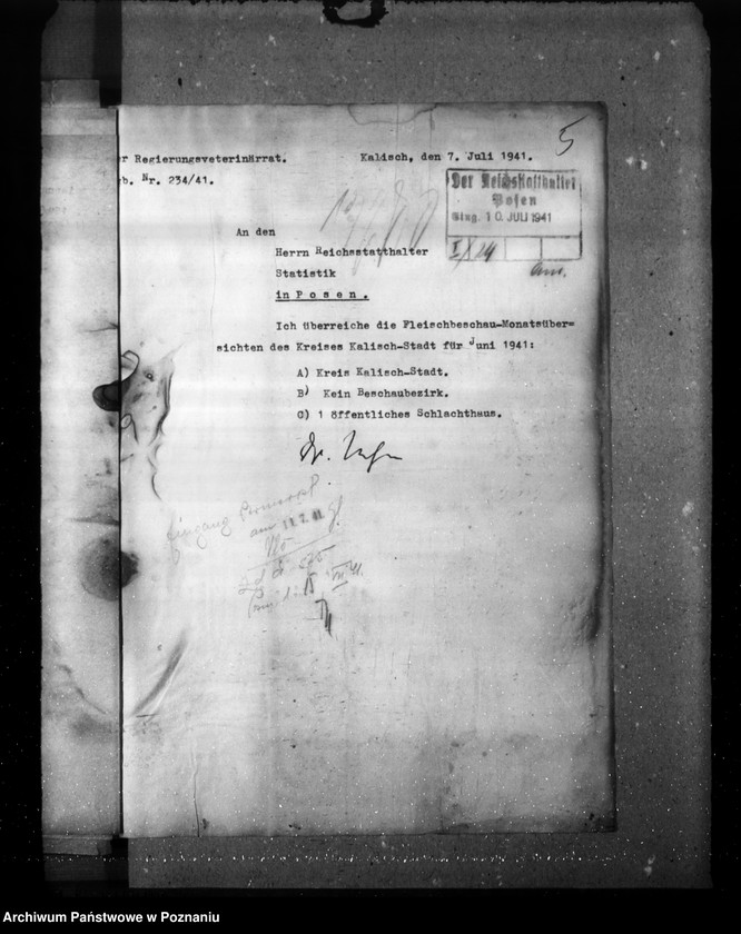 Obraz 9 z jednostki "Statistik über Fleischbeschau und Schlachtungen"